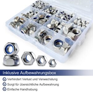 252 Stück Sortiment an Sicherungsmuttern - Image 4