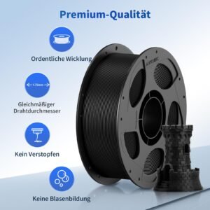 ANYCUBIC PLA Filament 1.75mm 1KG Schwarz, Einfach zu drucken, Haltbarer - Image 4