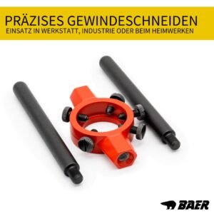 BAER Schneideisenhalter 30 x 11mm Pro, M 10-11, BSW 3/8-7/16 - DIN 225 - Halter für Schneideisen - Gewindeschneideisenhalter - Gewindeschneiden Außengewinde - Image 4