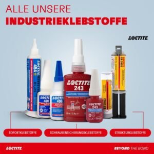LOCTITE 243 Schraubensicherung, mittelfest für Metallgewinde, Blau, 1x5ml - Image 4