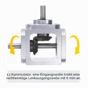 NISHZHU Getriebe 90 Grad Rechtwinkliges Kegelradgetriebe 1:1 Einzelausgangswelle 1 20 Zähne Kegelrad Aluminiumrahmen - Image 4