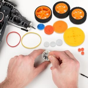 QUARKZMAN 200 Stück Plastik Zahnradset Modul 0 5 Für DC Motor DIY Zubehör - Image 4