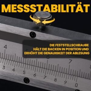 Retoo Messschieber 150 mm, Schieblehre Analog Edelstahl Feststellschraube - Image 4